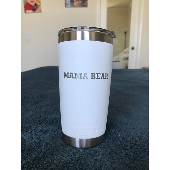 Yeti Other - Yeti mama bear white tumbler